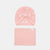 Sinsay Baby Girl's Pink Front Bow Hat With A Matching Scarf