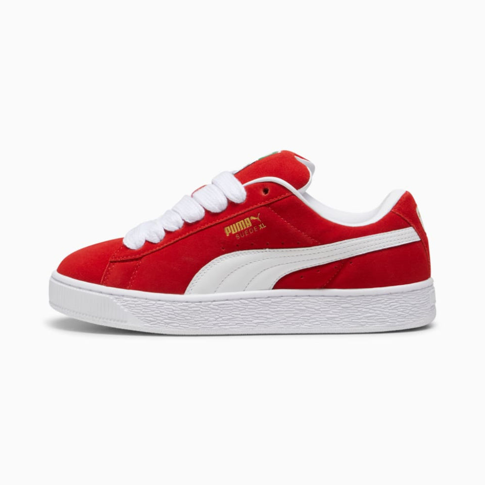 Puma Unisex Adult Red & White Classic Suede Sneakers
