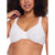 Olga Women's White Sheer Leaves Minimizer Bra