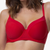Dorina Women's Red Light Padded Soft Silk Bra