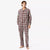Lacoste Men's Multicolor Plaid Pattern Pajama Set