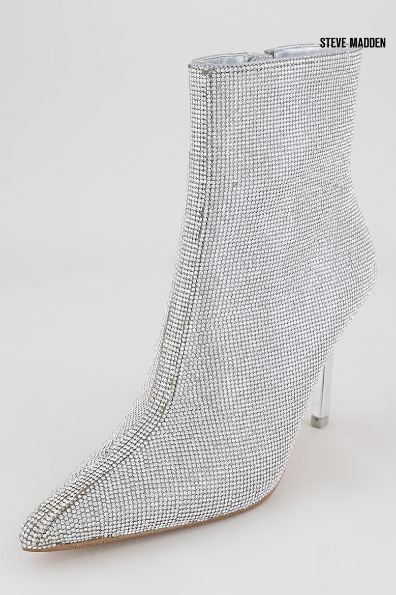 Steve Madden Women'sSilver Crystal Heeled Boot |Steve Madden in Lebanon