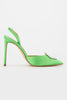 Steve Madden Women's Green Satin Vionnet Heels |Steve Madden In Lebanon
