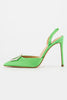 Steve Madden Women's Green Satin Vionnet Heels |Steve Madden In Lebanon