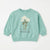 Zara Girl's Mint Green Floral Graphic Pullover Sweatshirt|Zara in Lebanon