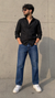 Weatherproof Vintage Men's Wash Blue Cyclone Sits Below Waist Slim Fit From Hip To Ankle Slim Leg Jeans | Weatherproof Vintage in Lebanon