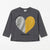 Zara Baby Girl's Gray Happy Club Heart Graphic Long Sleeve Blouse|Zara in Lebanon