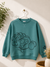 Zara Boy's Pine Green Cotton Sweatshirt | Zara In Lebanon