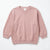 Zara Girl's Dusty Rose Crew Neck Ribbed Details Long Sleeve Sweatshirt|Zara in Lebanon