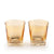 Deli Glass Gold Square Bottom Water Cups 265ml 6Pcs (TY4311-2 M1-18) | Deli Glass In Lebanon