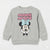 Zara Girl's Light Gray Minnie Mouse Graphic Crew Neck Sweatshirt|Zara in Lebanon