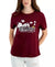 Love Tribe Women's Burgundy Snoopy Logo T-Shirt | Love Tribe In Lebanon