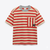 Zara Boy's Red & Beige Striped Oversized T-Shirt|Zara In Lebanon