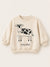 Zara Baby Girl's Cream Cow Print Sweatshirt | Zara In Lebanon