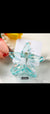 Crystal Candy Color 7cm Hair Claw Clip for Girls and Women Half-Tied with Five-Pointed Star Design Plastic Hair Accessory
