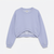Zara Girl's Light Purple Cropped Long Sleeve Sweatshirt|Zara in Lebanon