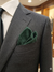 The Ultimate Pocket Square Men's Hunter Green Corduroy Solid Pocket Square | The Ultimate Pocket Square In Lebanon