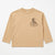Zara Boy's Beige Chest Print Crew Neck Long Sleeve Blouse|Zara in Lebanon