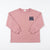 Zara Girl's Dusty Rose Graphic Ribbed Detail Long Sleeve Blouse|Zara in Lebanon