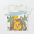 IFT Baby Collection Baby Boy's Multicolor Lion Jungle Themed Crew Neck T-Shirt|IFT Baby Collection In Lebanon