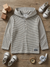Zara Boy's Cream & Gray Striped Long Sleeve Hooded Blouse | Zara In Lebanon