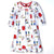 Peanuts Girl's Multicolor Brushed Jersey Winter Holiday Sleep Dress | Peanuts In Lebanon