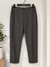 Redefined Rebel Women's Dark Gray Plaid Chino Pants | Redefined Rebel In Lebanon
