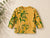 Zara Baby Boy's Yellow With Green Prints Long Sleeve Blouse | Zara In Lebanon