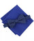 Alfani Men's Navy Geo-Pattern Bow Tie & Solid Pocket Square Set | Alfani In Lebanon