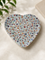 Crete Metal Heart Shaped Snack Bowl with Evil eye Design ( 53-144)