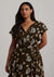 Lauren Ralph Lauren Women's Brown Floral Plus Size Wrap Dress | Lauren Ralph Lauren In Lebanon