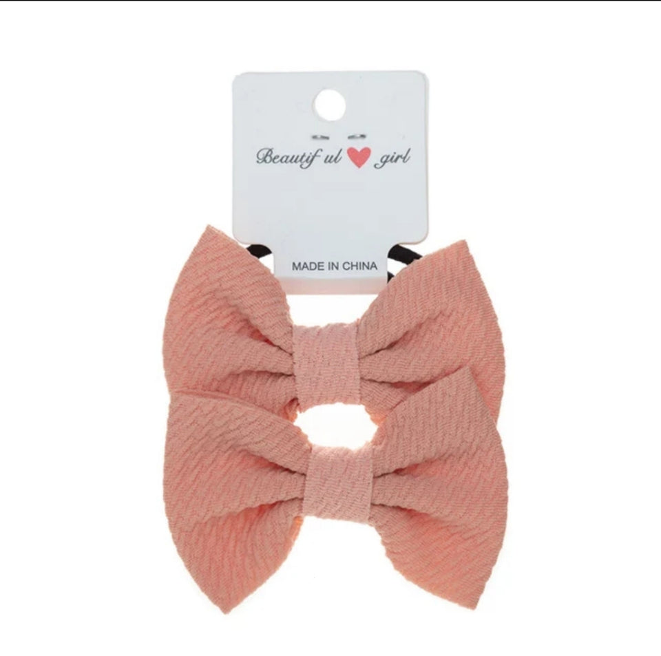 Elegant Handmade Kids Hair Accessories Sweet Baby Hairband with Elastic Bow High Stretch Fabric Candy Colors-New Design