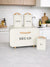 Prokious White Galvanized Iron Pack Of 4 Bread Box & Canister Set LM25-5353 | Prokious In Lebanon