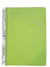 Green notebook with 'Lusso Pact' branding on a dark surface