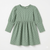 Zara Baby Girl's Sage Green Polka Ruffle Neck Corduroy Dress|Zara In Lebanon