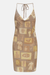 Forever 21 Women's Brown & Yellow Printed Sleeveless Dress |Forever 21 In Lebanon