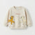 Zara Baby Girl's Beige Disney Minimalist Crew Neck Printed Long Sleeve Sweatshirt|Zara in Lebanon