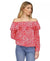Michael Kors Women's Fuchsia Plus Size Animal-Print Off-The-Shoulder Blouse |Michael Kors In Lebanon