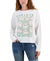 Smiley World Women's White Positivity Long Sleeve Blouse | Smiley World In Lebanon