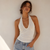 AsYou Women's White Halter Blouse | AsYou In Lebanon
