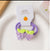 2Piece Set of Cartoon Resin Hair Rubber Bands Cute Animal Soft Elastic Hair Ties Ponytail Holder for Girls Accessories