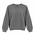 Planet Heart Women's Gray Crew Lace Details Sweatshirt