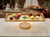 SD Transparent With Gold Elegant Details Serving Plate | SD In Lebanon