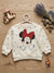 Zara Girl's Cream Minnie Mouse Heart Printed Sweatshirt | Zara In Lebanon