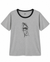 Cybèle Women's Gray Chest Print T-Shirt | Cybèle In Lebanon