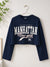 Zara Girl's Navy Long Sleeve Cropped Blouse | Zara In Lebanon