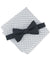 Alfani Men's Black Pre-Tied Bow Tie & White Polka Dot Pocket Square Set | Alfani In Lebanon