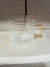 SD Pyrex Etched Glass Coffee Cups Set With Gold Handle 6pcs / A-47