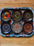 SD Multicolor Set of 6 pcs Metal Snack Bowls With Tray | SD In Lebanon