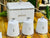 Prokious White Galvanized Iron Pack Of 4 Bread Box & Canister Set LM25-5383 | Prokious In Lebanon